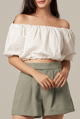 Gwyneth Off Shoulder Top in White