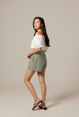 Gwyneth Off Shoulder Top in White