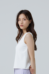 Dale Sleeveless Blouse in White