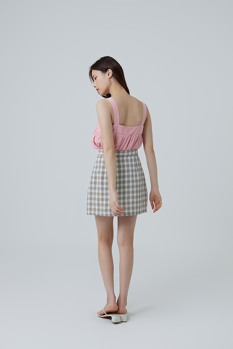 Everly Sleeveless Flowy Blouse in Pink