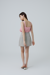 Everly Sleeveless Flowy Blouse in Pink