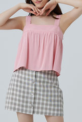 Everly Sleeveless Flowy Blouse in Pink