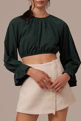 Doris Raglan Sleeves Top in Pine