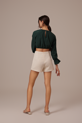 Doris Raglan Sleeves Top in Pine