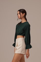 Doris Raglan Sleeves Top in Pine