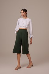 Doris Raglan Sleeves Top in White