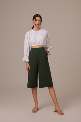 Doris Raglan Sleeves Top in White