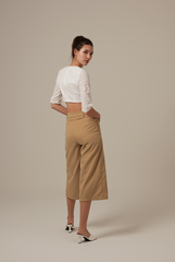 Mckenzie Eyelet Crop Top in White