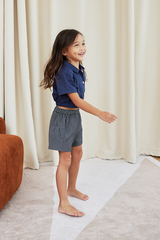 KIDS Trina Relaxed Shorts in Black