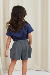 KIDS Trina Relaxed Shorts in Black