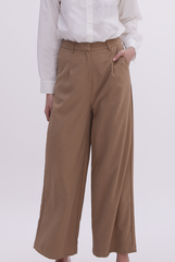 Tyra Long Pants in Coffee