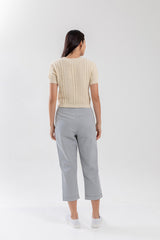 Vera Straight Leg Pants in Dusty Blue