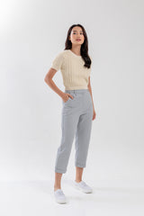 Vera Straight Leg Pants in Dusty Blue