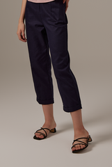 Vera Straight Leg Pants in Navy Blue