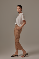 Leyla Tailored Pants in Truffle