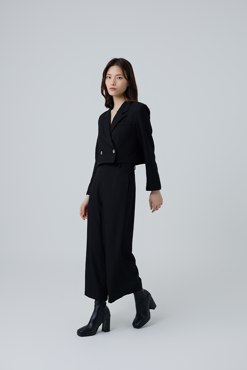 Daphne Wide Leg Pants in Black