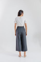 Daphne Wide Leg Pants in Dark Grey
