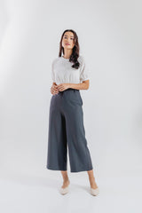 Daphne Wide Leg Pants in Dark Grey
