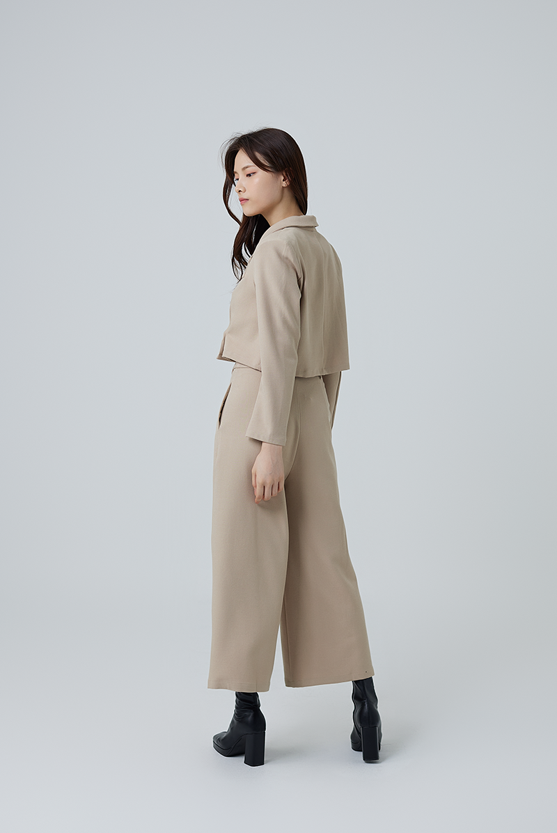 Daphne Wide Leg Pants in Khaki