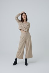 Daphne Wide Leg Pants in Khaki