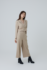 Daphne Wide Leg Pants in Khaki