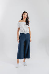 Daphne Wide Leg Pants in Navy Blue