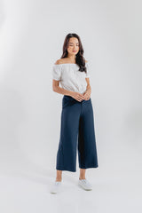 Daphne Wide Leg Pants in Navy Blue