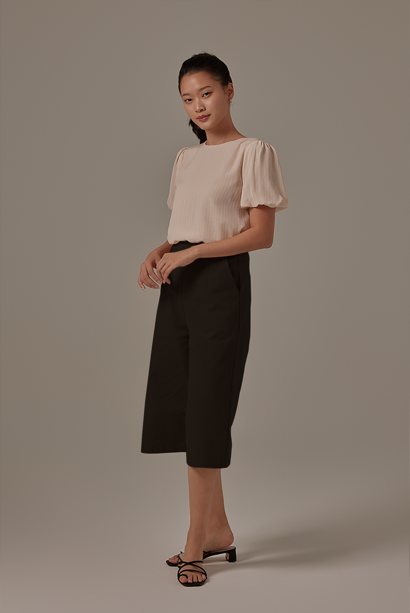 Enola Wide Leg Pants in Black