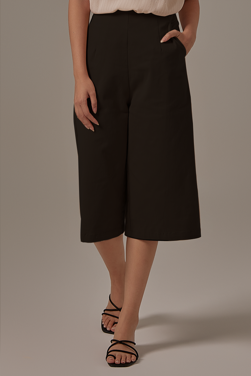 Enola Wide Leg Pants in Black