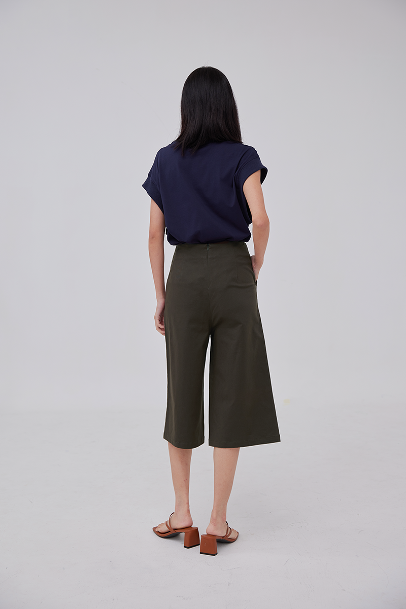 Enola Wide Leg Pants in Charcoal