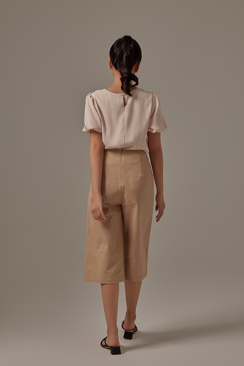 Enola Wide Leg Pants in Clay