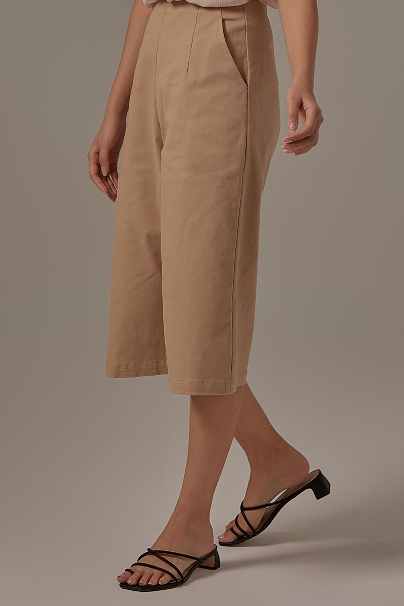 Enola Wide Leg Pants in Clay