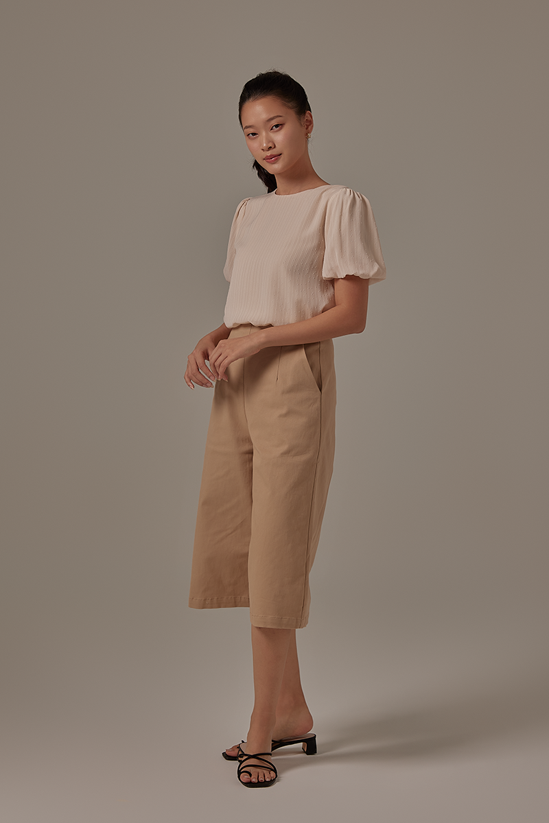 Enola Wide Leg Pants in Clay