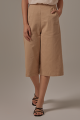 Enola Wide Leg Pants in Clay