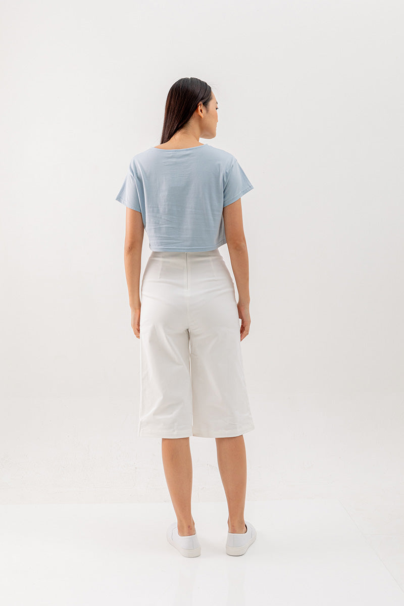 Enola Wide Leg Pants in White