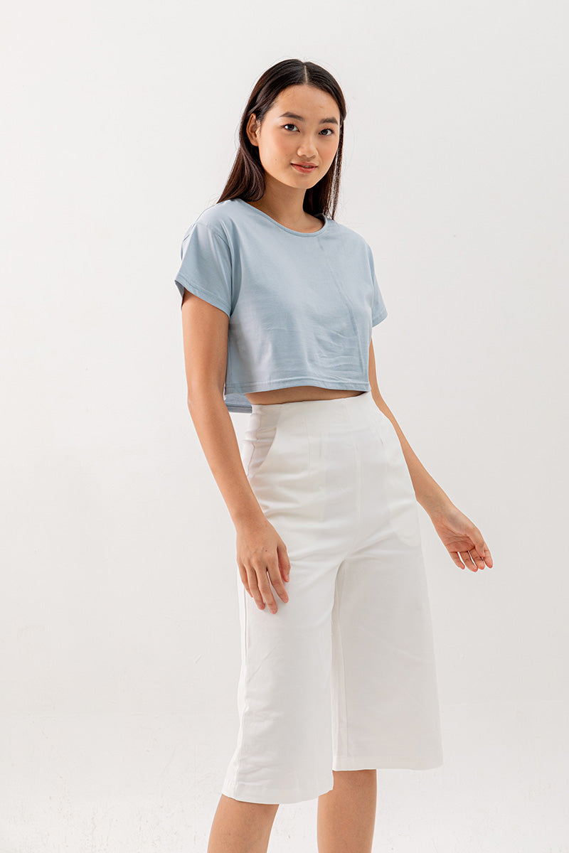 Enola Wide Leg Pants in White