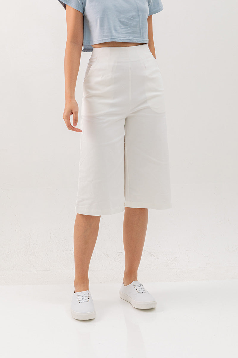 Enola Wide Leg Pants in White