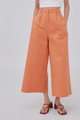 Sandra Wide-leg Culottes in Orange