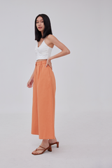 Sandra Wide-leg Culottes in Orange