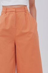 Sandra Wide-leg Culottes in Orange