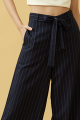 Kathy Wide Leg Pants in Navy Blue