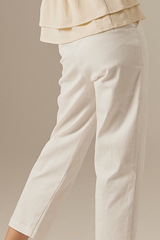 Nina Peg Leg Pants in White