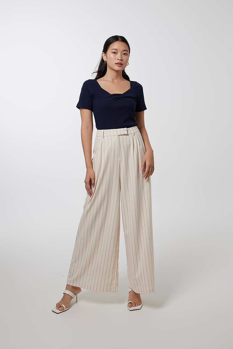 Lexie Wide Leg Pants in Sand