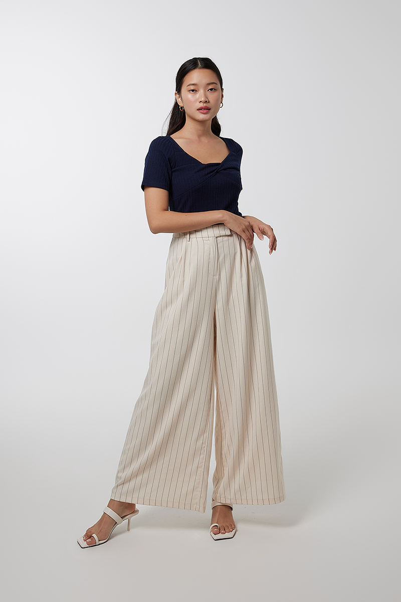 Lexie Wide Leg Pants in Sand