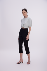 Coreen High Waisted Pants in Black