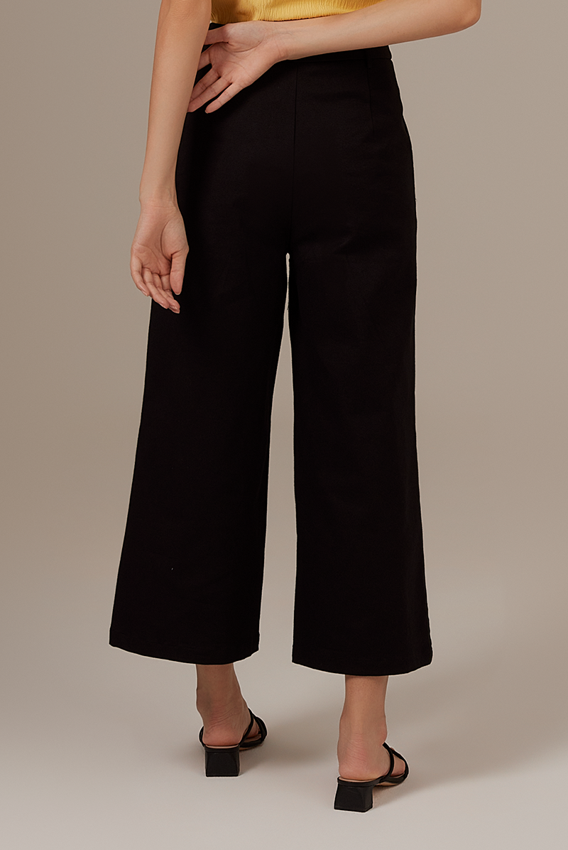 Solmi Wide Leg Pants in Black