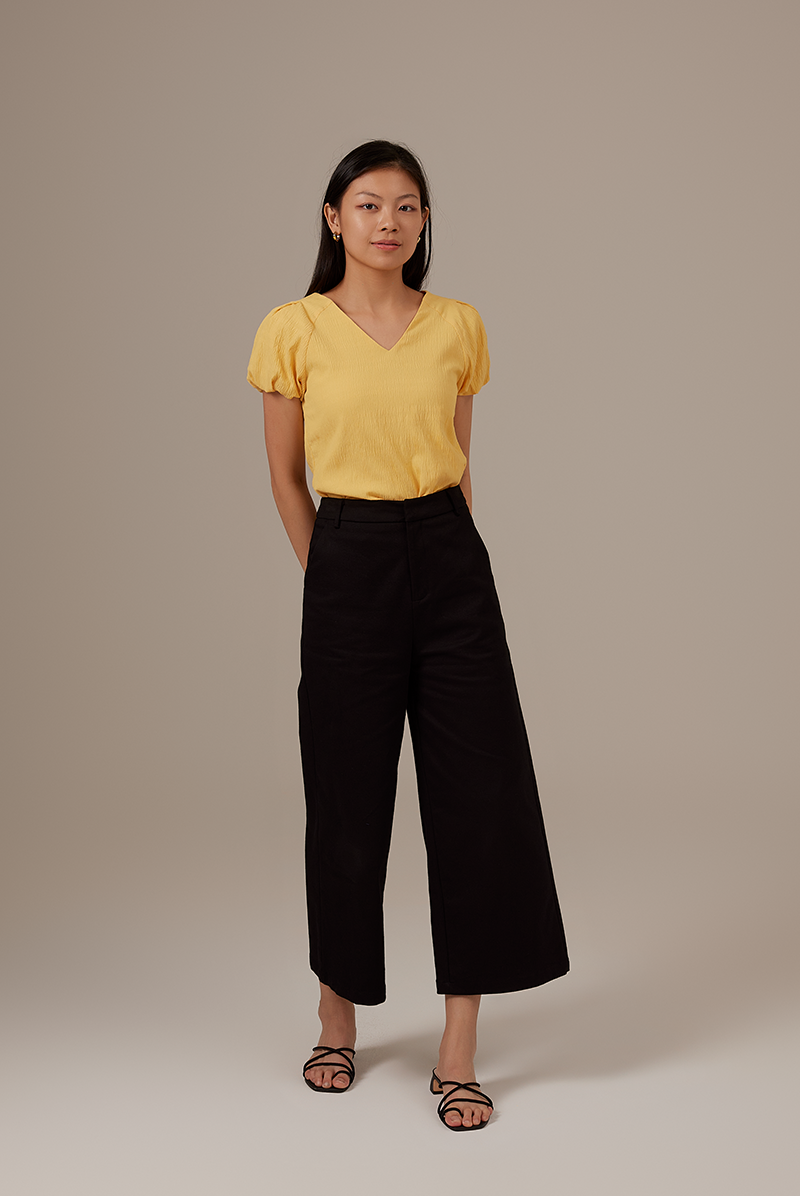 Solmi Wide Leg Pants in Black