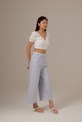 Solmi Wide Leg Pants in Light Blue