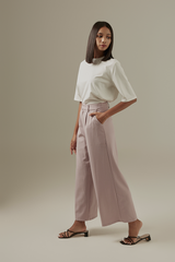 Brenda Wide Leg Pants in Mauve