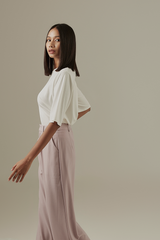 Brenda Wide Leg Pants in Mauve
